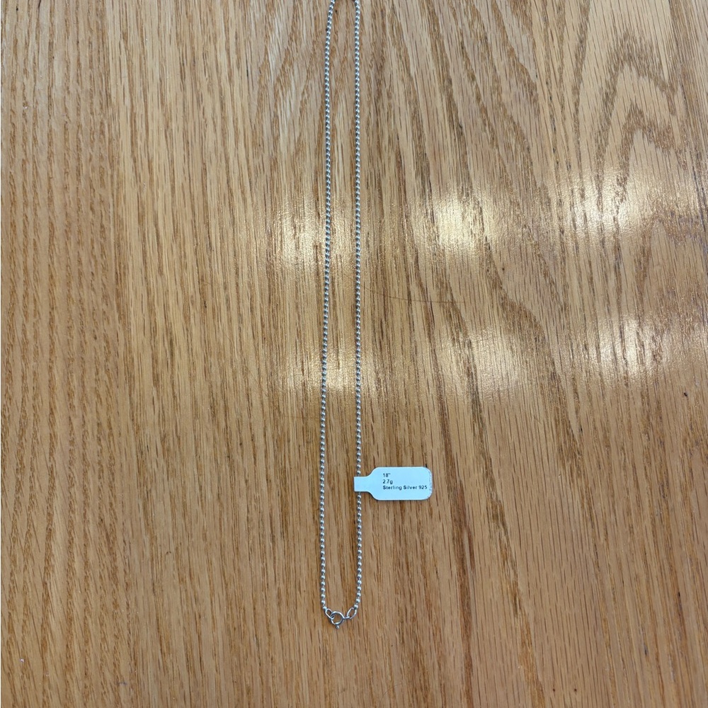 18” Sterling Silver 925 Popcorn Bead Necklace